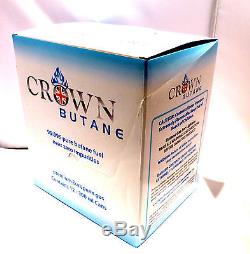 120 Cans Butane Gas CROWN. European British Lighter Refill Wholesale Fuel