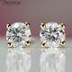 $12,050 Solitaire Diamond Stud Earrings 3.19 Ct Yellow Gold I2 Studs 35453845