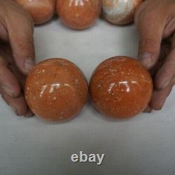 12.1LB 15Pcs Natural Sunstone Quartz Crystal Sphere Ball Polished Healing Brazil