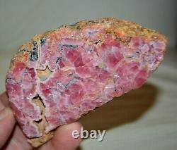 12 pcs LOT Rhodochrosite Slabs from Argentina Wholesale Bulk 4 Lbs