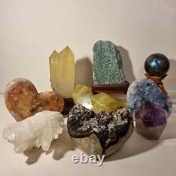 14 Kg Lot of Statement Crystal Pieces Crystal Wholesale Bulk Crystals Cluster Cr