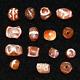 15 Ancient Near Eastern & Central Asian Etched Carnelian Beads In Good Condition