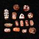 15 Authentic Ancient Etched Carnelian Bead Over 2000 Years Old In Good Condition