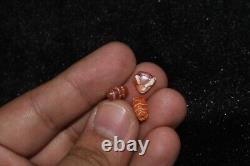 15 Authentic Ancient Etched Carnelian Bead over 2000 Years Old in good Condition