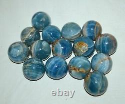 15 pcs LOT 40 mm Sphere Aquatine Lemurian Blue Calcite Wholesale Bulk