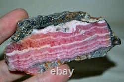 16 pcs LOT Gemmy Rhodochrosite Slabs Wholesale Bulk 4.62 lbs deep red A+