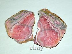 16 pcs LOT Gemmy Rhodochrosite Slabs Wholesale Bulk 4.62 lbs deep red A+