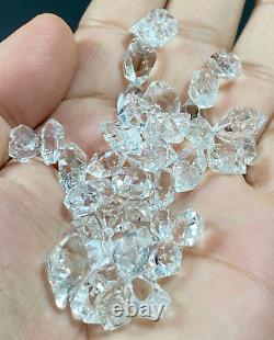 174.0 grams white Top quality diamond quartz terminated crystals whole sale lot