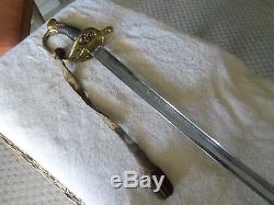 1850 Foot Officer Sword & Sword Knot In Excellent Original Condition CIVIL War