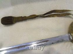1850 Foot Officer Sword & Sword Knot In Excellent Original Condition CIVIL War