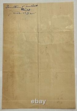 1912 Tompkins & Tuthill Wholesale Paper Dealers Vintage Paper Receipt Brooklyn