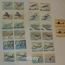 1940s CRACKER JACK FIGHTER PLANE WW2 CARDS 50 TOTAL, MINT, NUMBERS 1-25(X2)