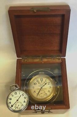 1942 Vintage Hamilton Model22 Chronometer&1942 Hamilton U. S. Navy Pocket Watch