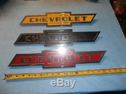 1958 chevrolet bowtie emblem sign diecast porcelain 3100 apache truck gas oil