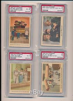 1959 Three Stooges PSA graded near set