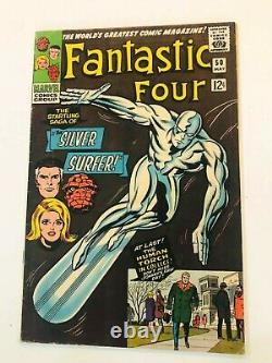 1966 Fantastic Four KEYS 48 49 & 50 1st Silver Surfer Uatu UNRESTORED BEAUTY