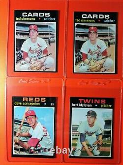 1971 Topps HIGH GRADE Collection Lot of 316 with 66 PSA cards Munson Simmons Ryan