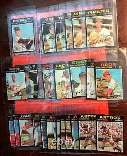 1971 Topps HIGH GRADE Collection Lot of 316 with 66 PSA cards Munson Simmons Ryan