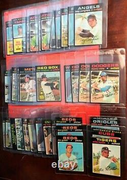 1971 Topps HIGH GRADE Collection Lot of 316 with 66 PSA cards Munson Simmons Ryan