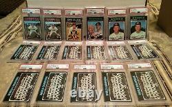 1971 Topps HIGH GRADE Collection Lot of 316 with 66 PSA cards Munson Simmons Ryan