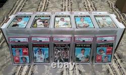 1971 Topps HIGH GRADE Collection Lot of 316 with 66 PSA cards Munson Simmons Ryan