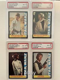 1977 Star Wars Wonder Bread COMPLETE GRADED PSA SET 1-16 Skywalker Vader Jawas