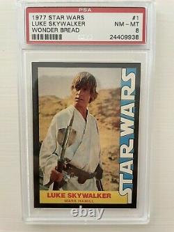 1977 Star Wars Wonder Bread COMPLETE GRADED PSA SET 1-16 Skywalker Vader Jawas