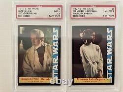 1977 Star Wars Wonder Bread COMPLETE GRADED PSA SET 1-16 Skywalker Vader Jawas