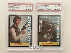 1977 Star Wars Wonder Bread COMPLETE GRADED PSA SET 1-16 Skywalker Vader Jawas