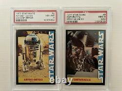 1977 Star Wars Wonder Bread COMPLETE GRADED PSA SET 1-16 Skywalker Vader Jawas