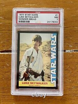 1977 Star Wars Wonder Bread Complete card set PSA 7-9 Luke Skywalker Darth Vader
