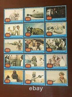 1977 Topps/Scanlens Star Wars series 1 Australian 72 card one star set EX+