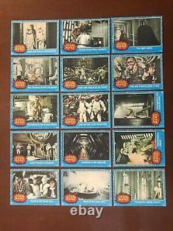 1977 Topps/Scanlens Star Wars series 1 Australian 72 card one star set EX+