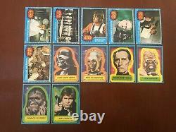 1977 Topps/Scanlens Star Wars series 1 Australian 72 card one star set EX+