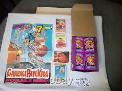 1987 Lot 41 Packs SEALED Poster Vintage GARBAGE PAIL KIDS Series 7 Purple BOX