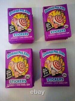 1987 Lot 41 Packs SEALED Poster Vintage GARBAGE PAIL KIDS Series 7 Purple BOX