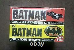 1989 Topps Batman Movie Series 1 & 2 Trading Card Boxes 36 Wax Packs Per Box