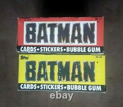 1989 Topps Batman Movie Series 1 & 2 Trading Card Boxes 36 Wax Packs Per Box