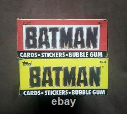 1989 Topps Batman Movie Series 1 & 2 Trading Card Boxes 36 Wax Packs Per Box