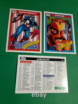 1990 Marvel Universe Series 1 Complete Comic Trading Card Set 1-162