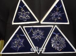 1996, 1997, 1998, 1999, 2000 Swarovski Annual Ornaments FREE Domestic Shipping
