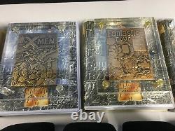 1996 Marvel Highland Mint Cards and Coins in Bronze and Silver with Boxes and COA