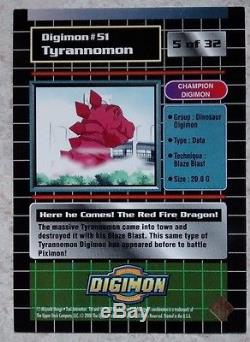 1999 Digimon GOLD EXCLUSIVE & GOLD STAMPED Numbered Cards Lot of (6) MEGA RARES