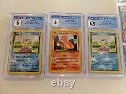 1999 POKEMON COLLECTIBLE CARDS, Base Set Excellent Condition Charmeleon + More