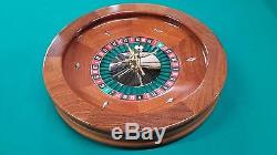 19 Inch Solid Mahogany Roulette Wheel (Made in the USA)