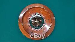 19 Inch Solid Mahogany Roulette Wheel (Made in the USA)