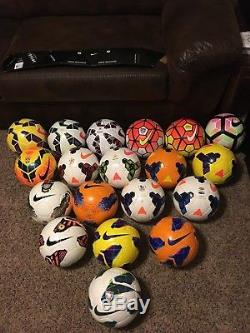 19 Lot Nike FIFA Quality Soccer Ball Collection (Ordem, Incyte, Seitiro, Maxim)