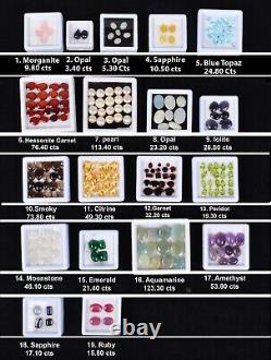 19 Lots/209 Pc Estate Genuine Precious Loose Gemstones Lot Collection 1000$+ Ret