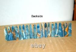 19 pcs Lot Aquatine Lemurian Blue Calcite Towers from Argentina Wholesale Bulk