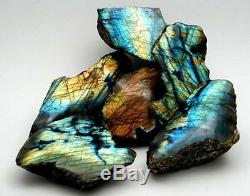 1LB LABRADORITE LOT Rough CRYSTAL Raw Natural Stone Gemstone LARGE WHOLESALE